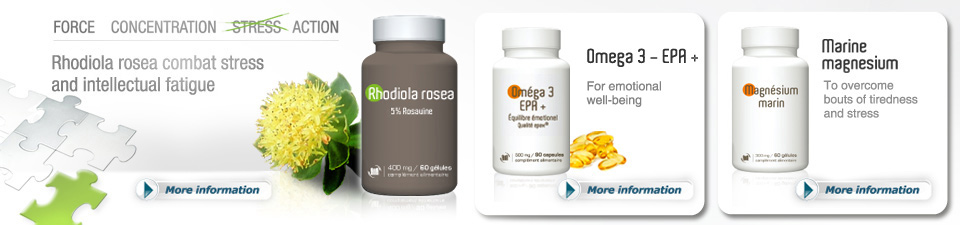 Rhodiola Rosea - OMEGA 3 - EPA + - Marine magnesium 