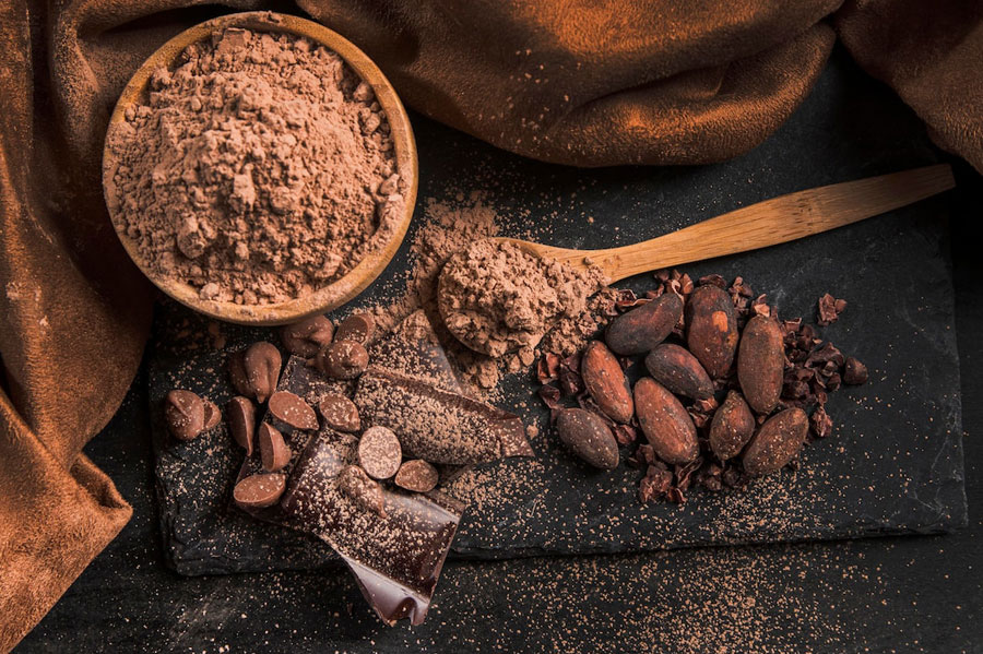 A workout with protein cocoa