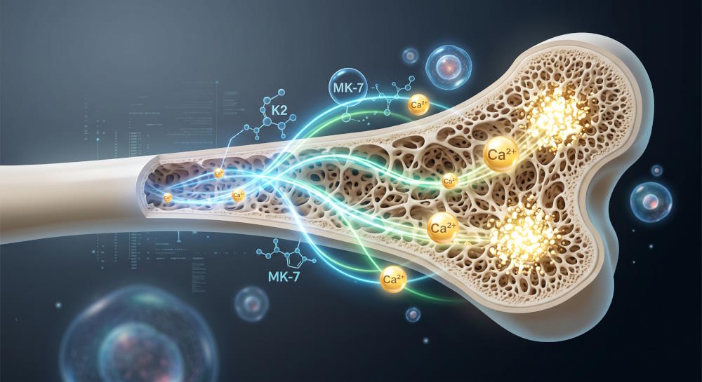This is how vitamin K2 acts to maintain bones