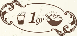 1 g of camu camu powder with water, juice, smoothies or milk
