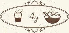 Mix 4 g of spirulina powder with water, juice, shakes or milk