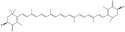 Astaxantine molecule
