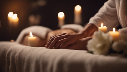 Sensual massage atmosphere