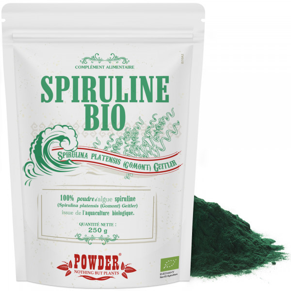Organic spirulina powder