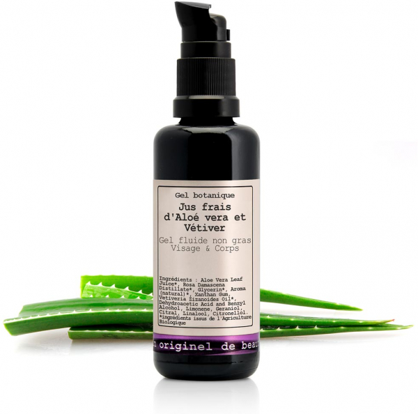 Aloe vera and vetiver gel
