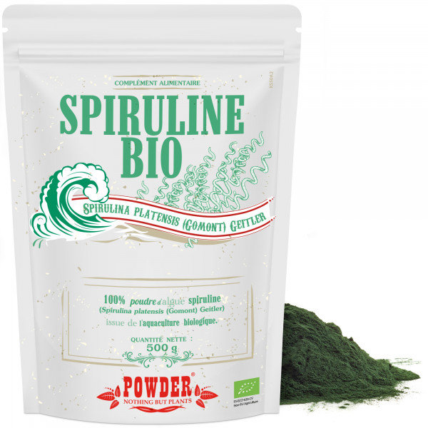 Organic spirulina powder