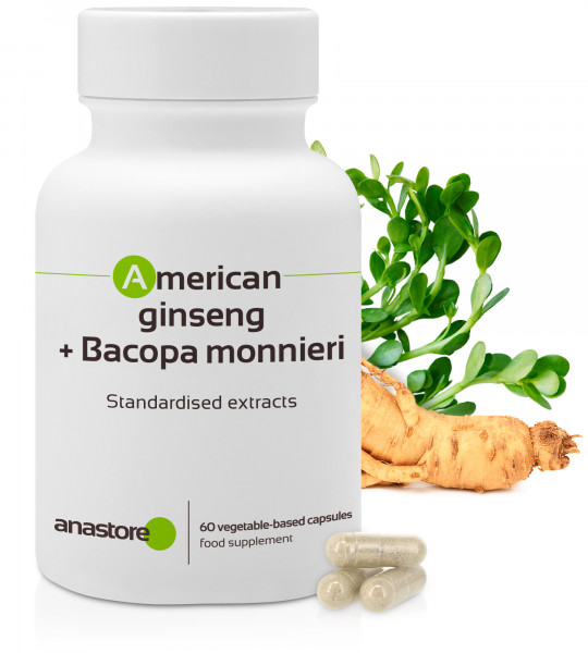 American ginseng + Bacopa monnieri